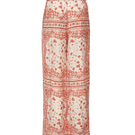 Pantaloni in seta con stampa FR6494 AVA1F0D4T FENDI 