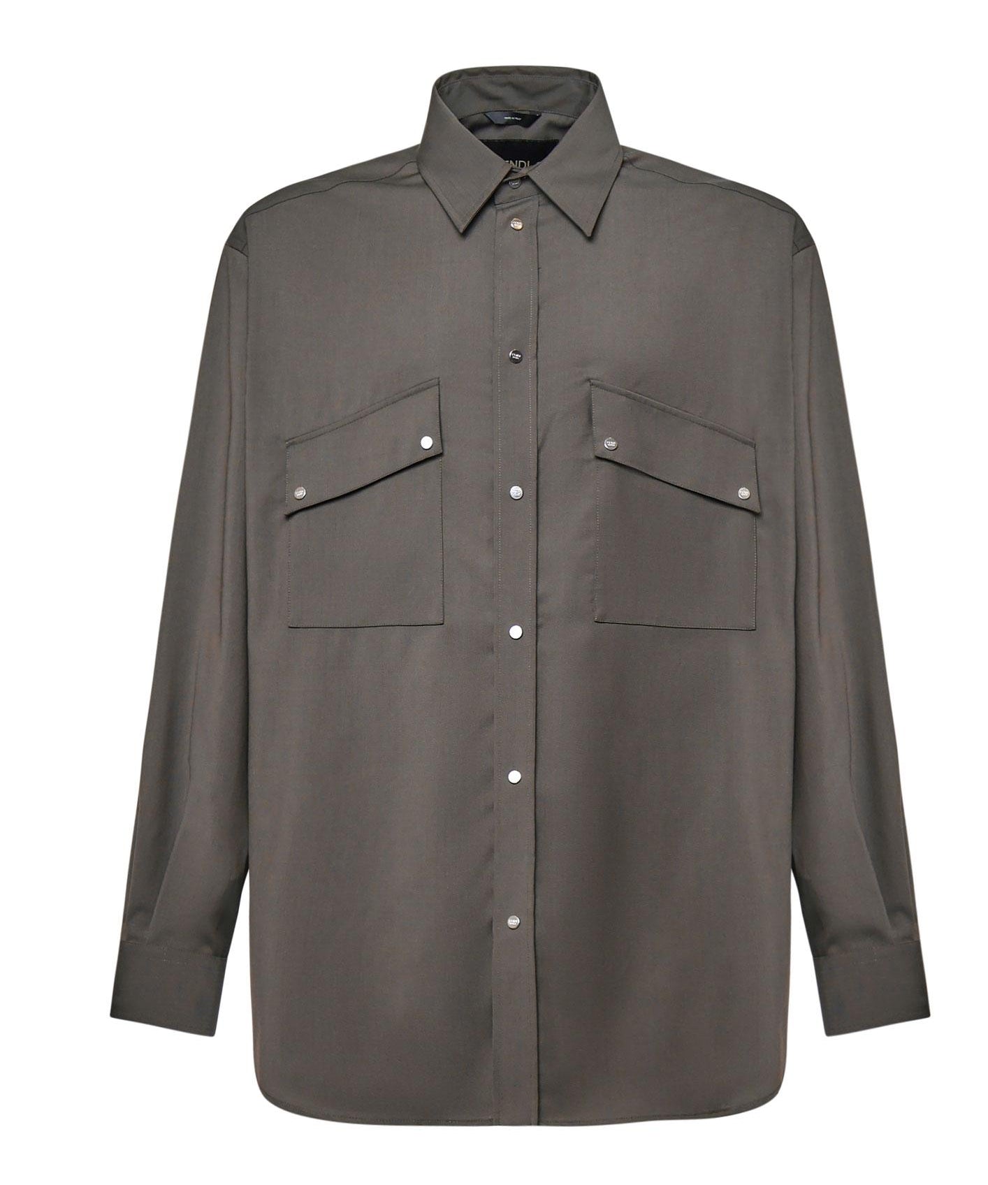 Camicia over in lana FW1319 ASCHF03NT FENDI 