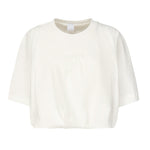 T-shirt cropped con ricamo logo 104257 A2F8Z05 PINKO 