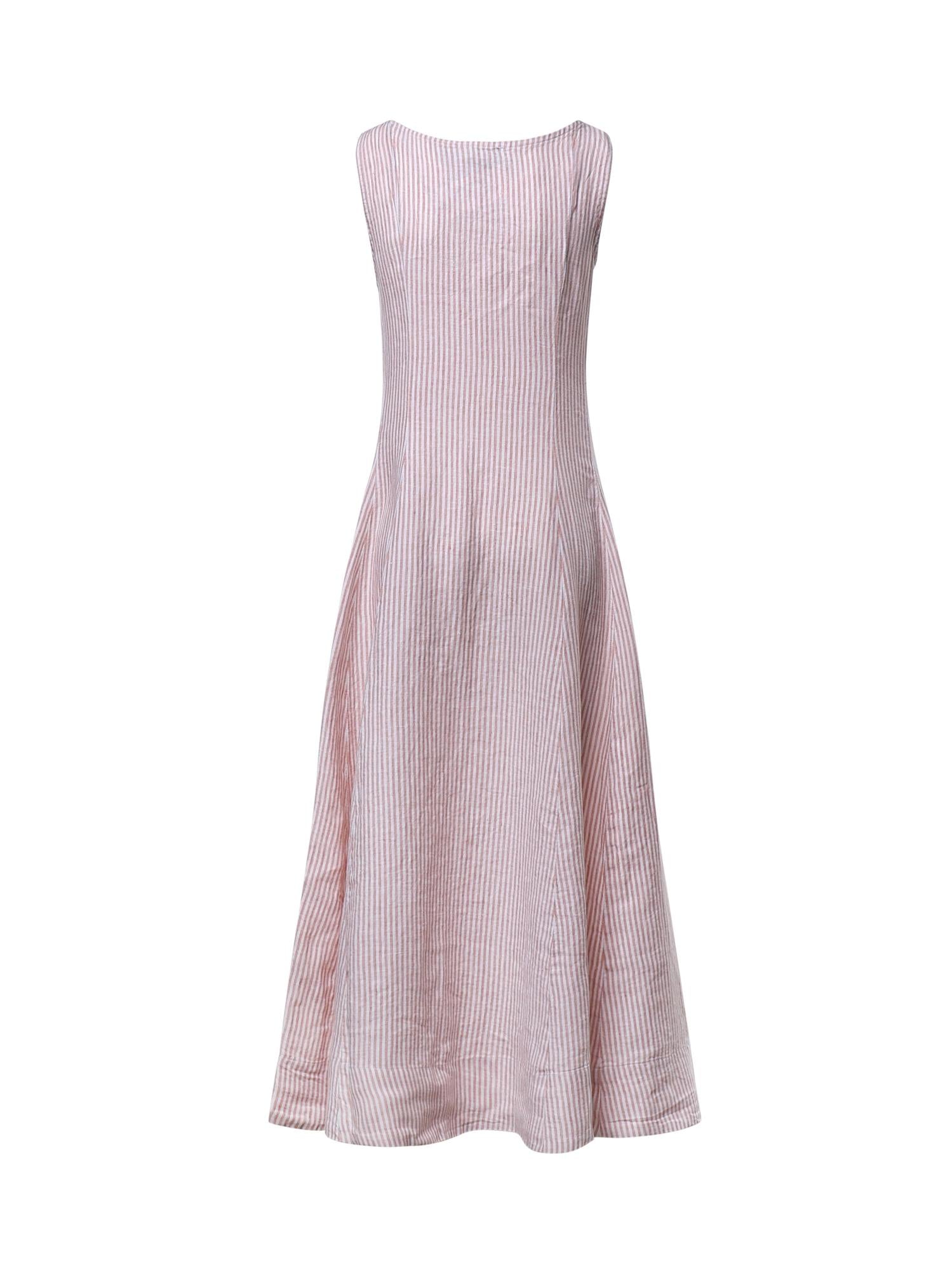 Abito in lino a righe 211B17459 002 POLO RALPH LAUREN 