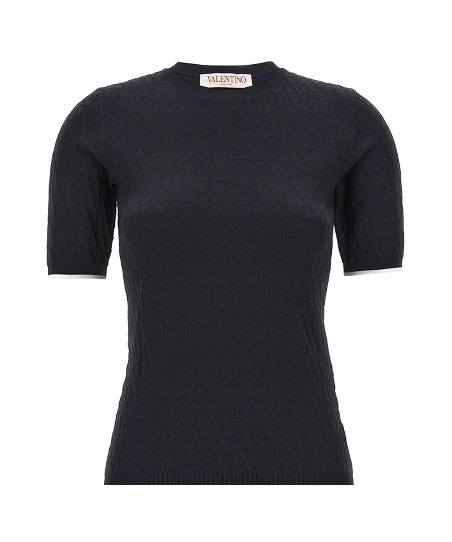 T-shirt elastica aderente 5B3KC58P 8QN671 VALENTINO GARAVANI 
