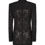 Giacca smoking in pizzo guipure 802140 Y9I521000 SAINT LAURENT 