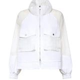 Giacca tecnica con inserti trasparenti 106592 A325Z04 PINKO 