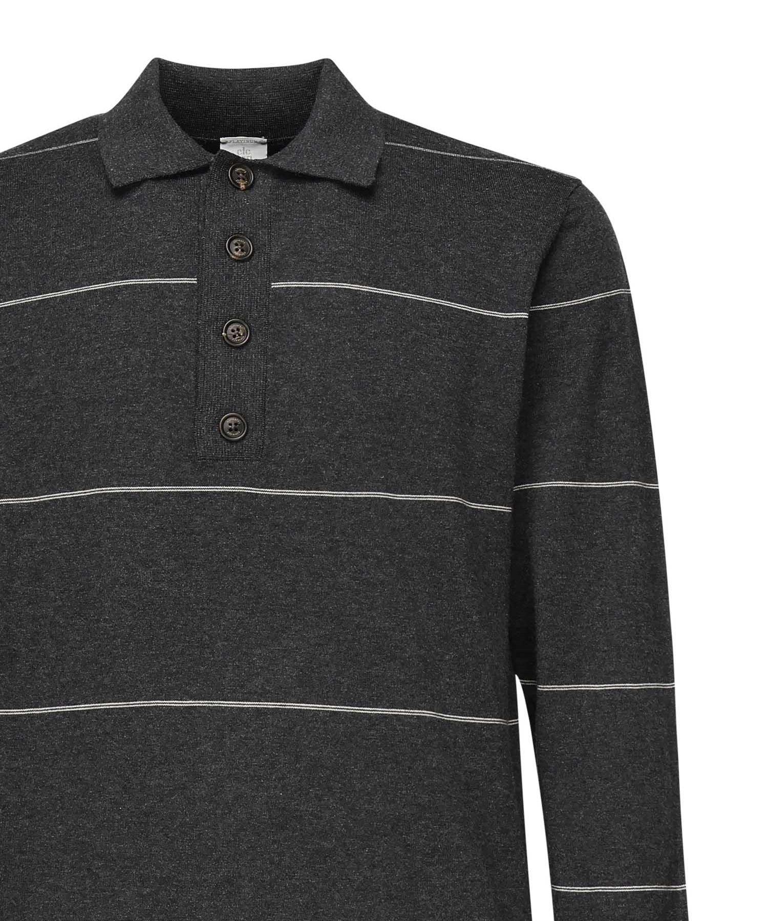 Polo maniche lunghe a righe L76POLL12MAG0L031 22-02 ELEVENTY 