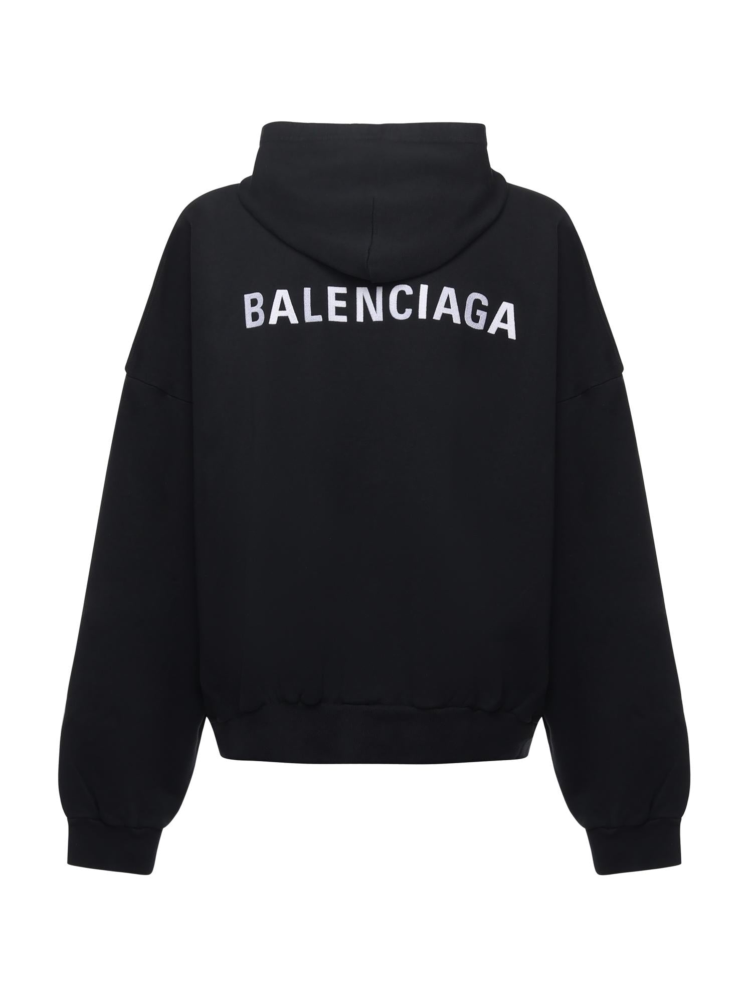 Hoodie polo "Balenciaga Back" in pile dry 827939 TTVJ21569 BALENCIAGA 