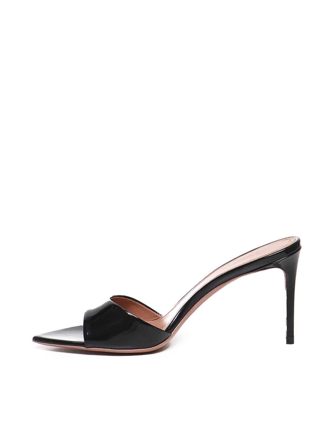 Mule Alixia in vernice<BR/> ALIXIA80 VERNICENERO GIULIANO GALIANO 