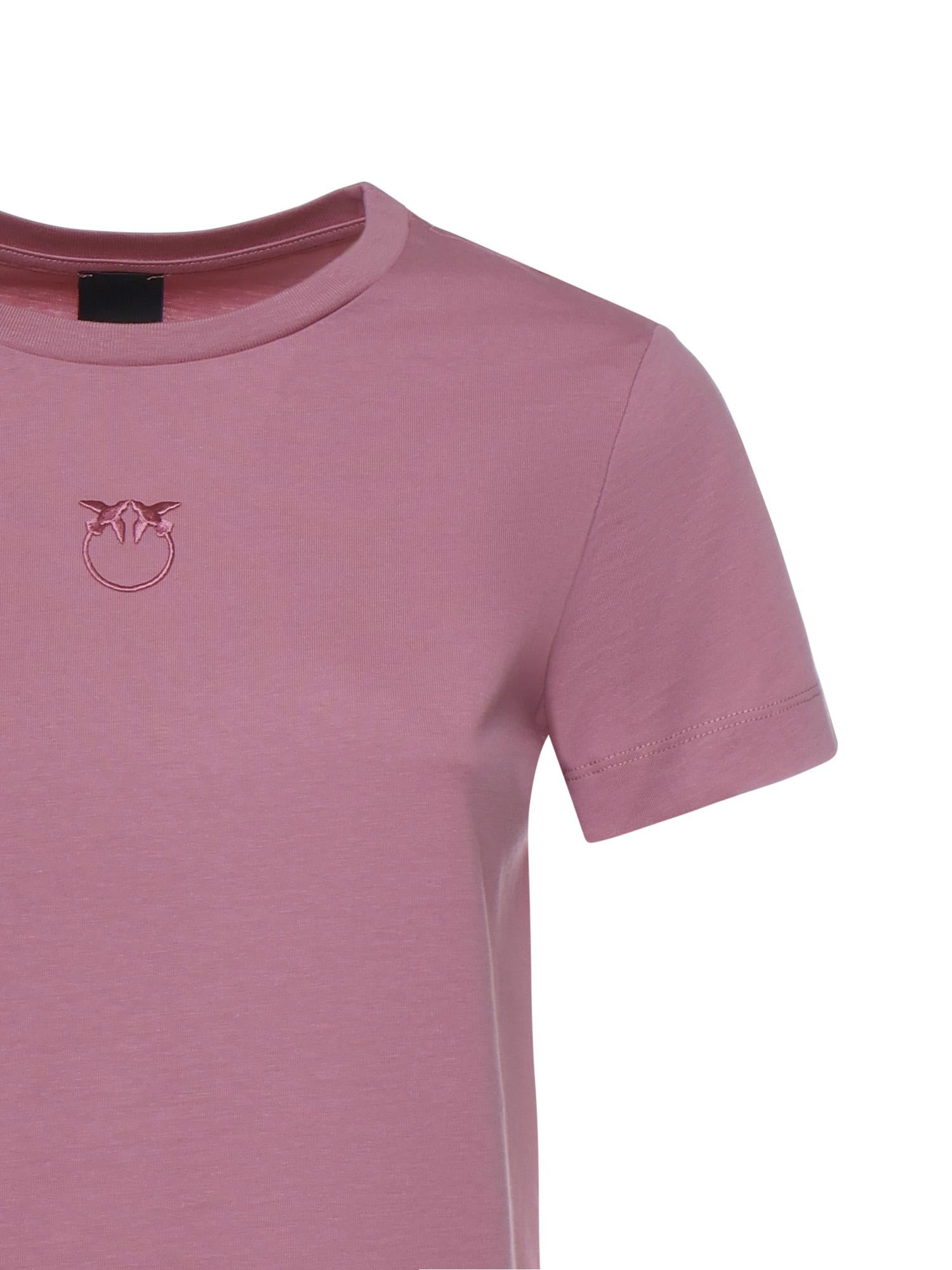T-shirt con logo Love Birds 100355 A339Q48 PINKO 