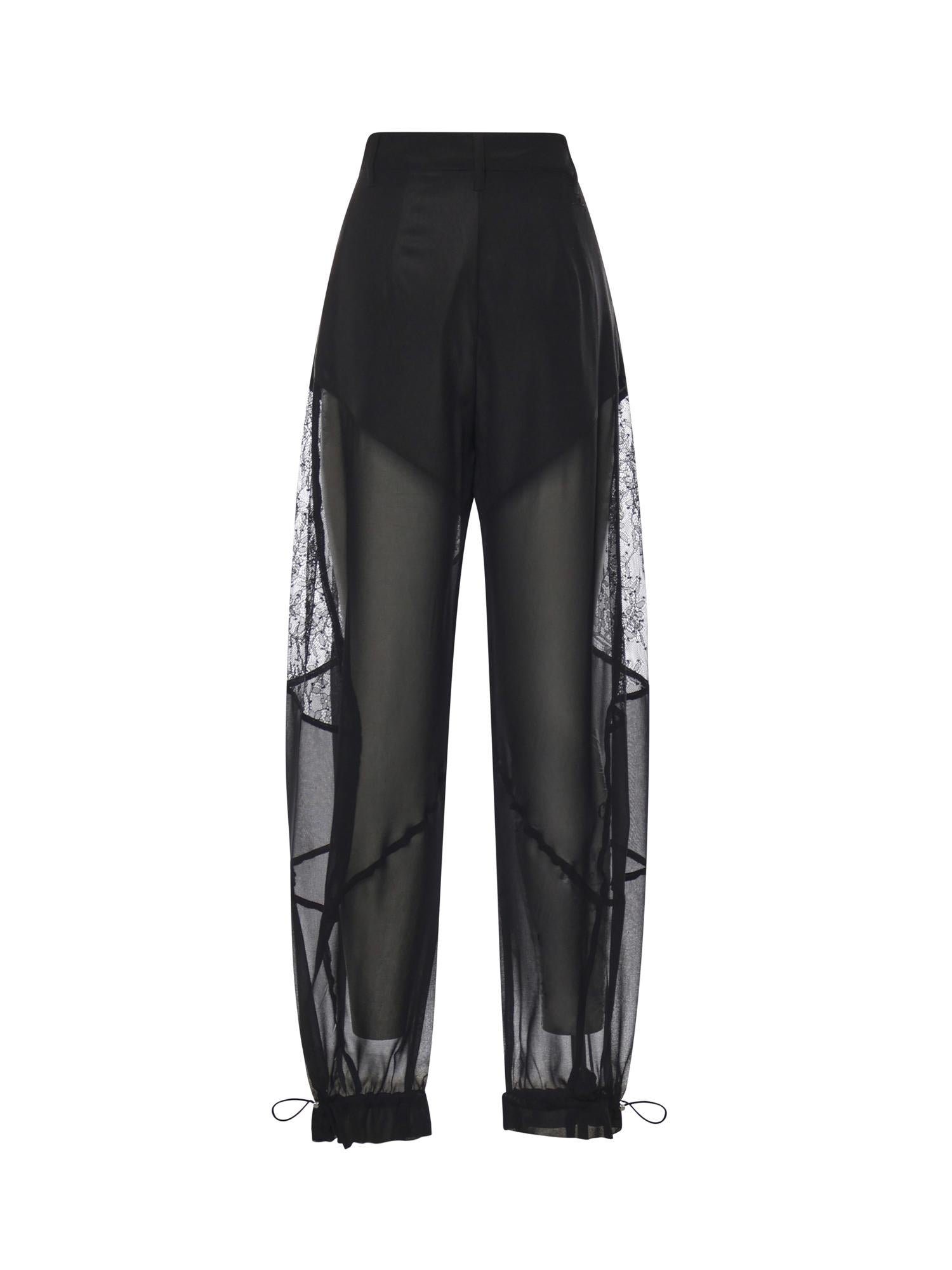 Pantalone Nacy con inserti in pizzo 106275 A336Z99 PINKO 