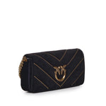 Borsa Love Click Horizontal mini in velluto 100068 A17GZ99Q PINKO 