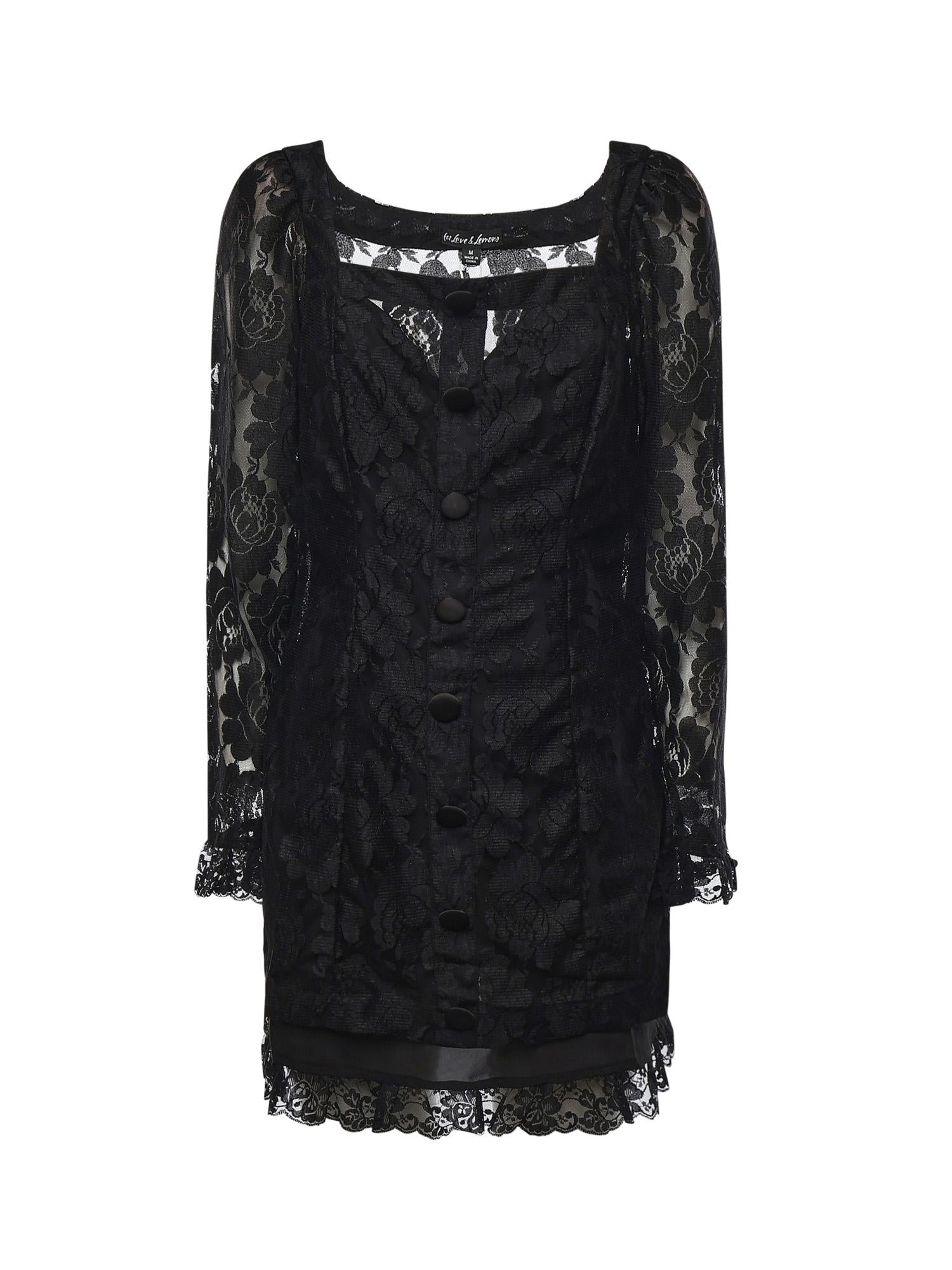 Mini abito Claudia CD3812 BLACK FOR LOVE & LEMONS 