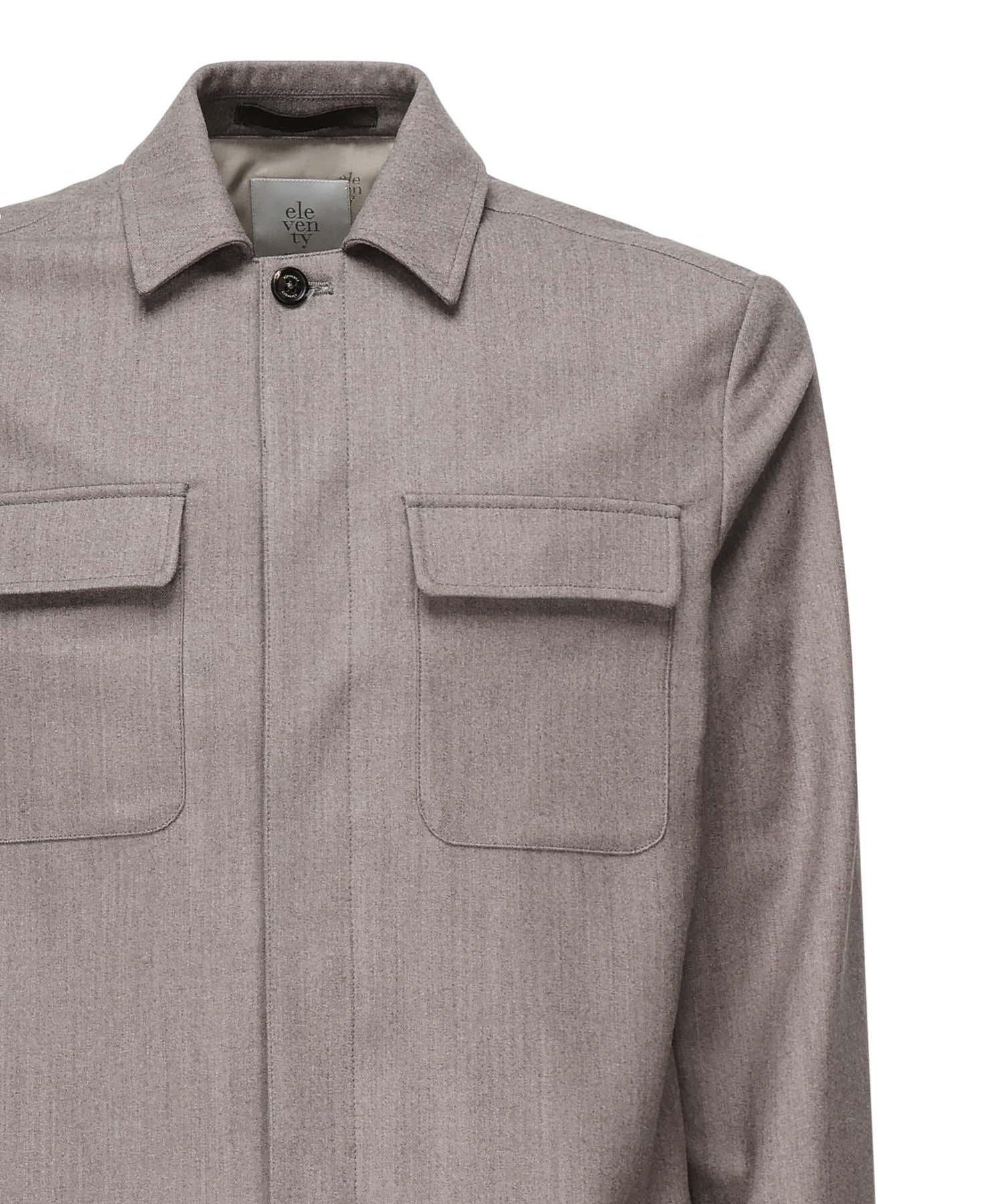 Overshirt in misto lana L70GIAJ17TES0L065 81 ELEVENTY 