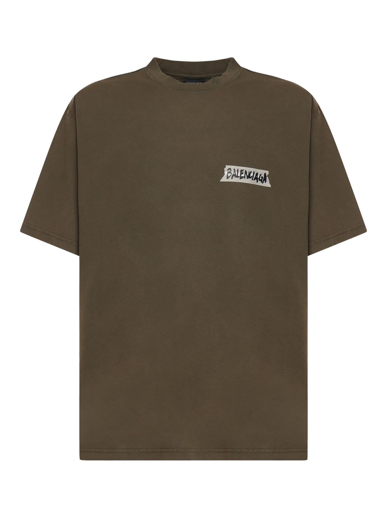 T-Shirt Masking Tape in jersey 764235 TTVL62840 BALENCIAGA 