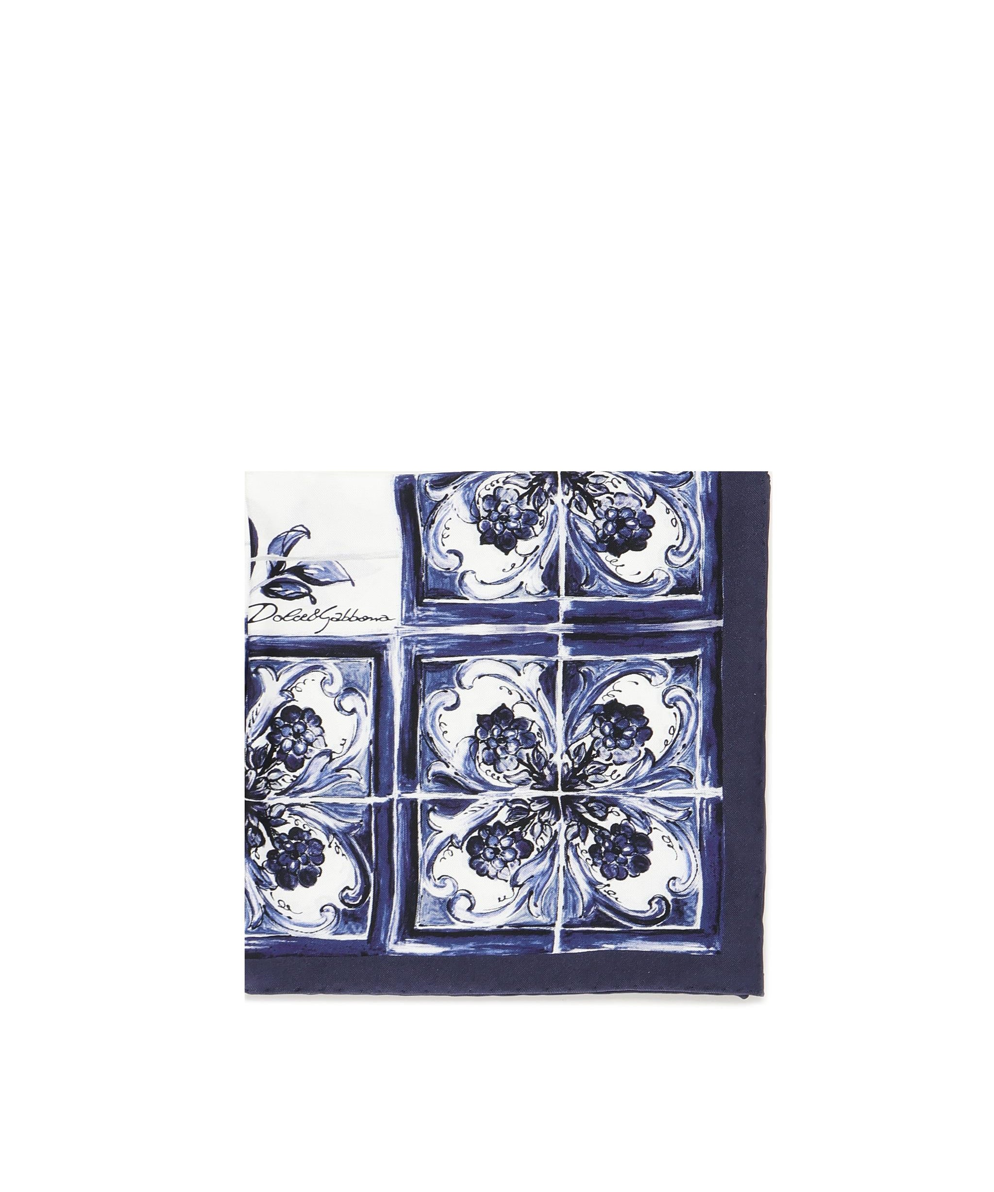 Foulard in twill stampa maiolica FN090R GDAOZHA3OA DOLCE & GABBANA 