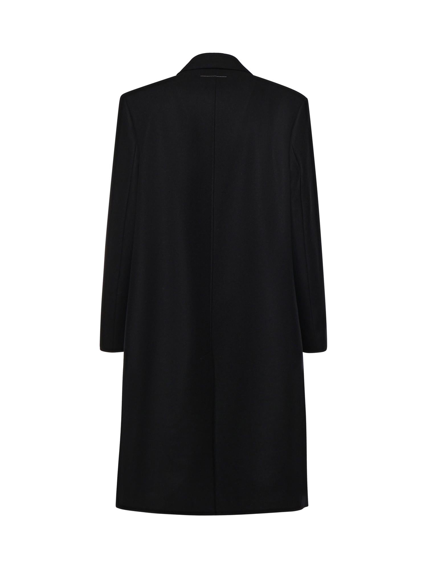 Cappotto monopetto in feltro di lana SH0AA0027 S52207900 MM6 Maison Margiela 