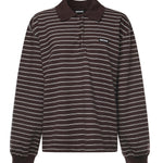 Polo in misto cotone a righe 116003 3088 ROTATE 