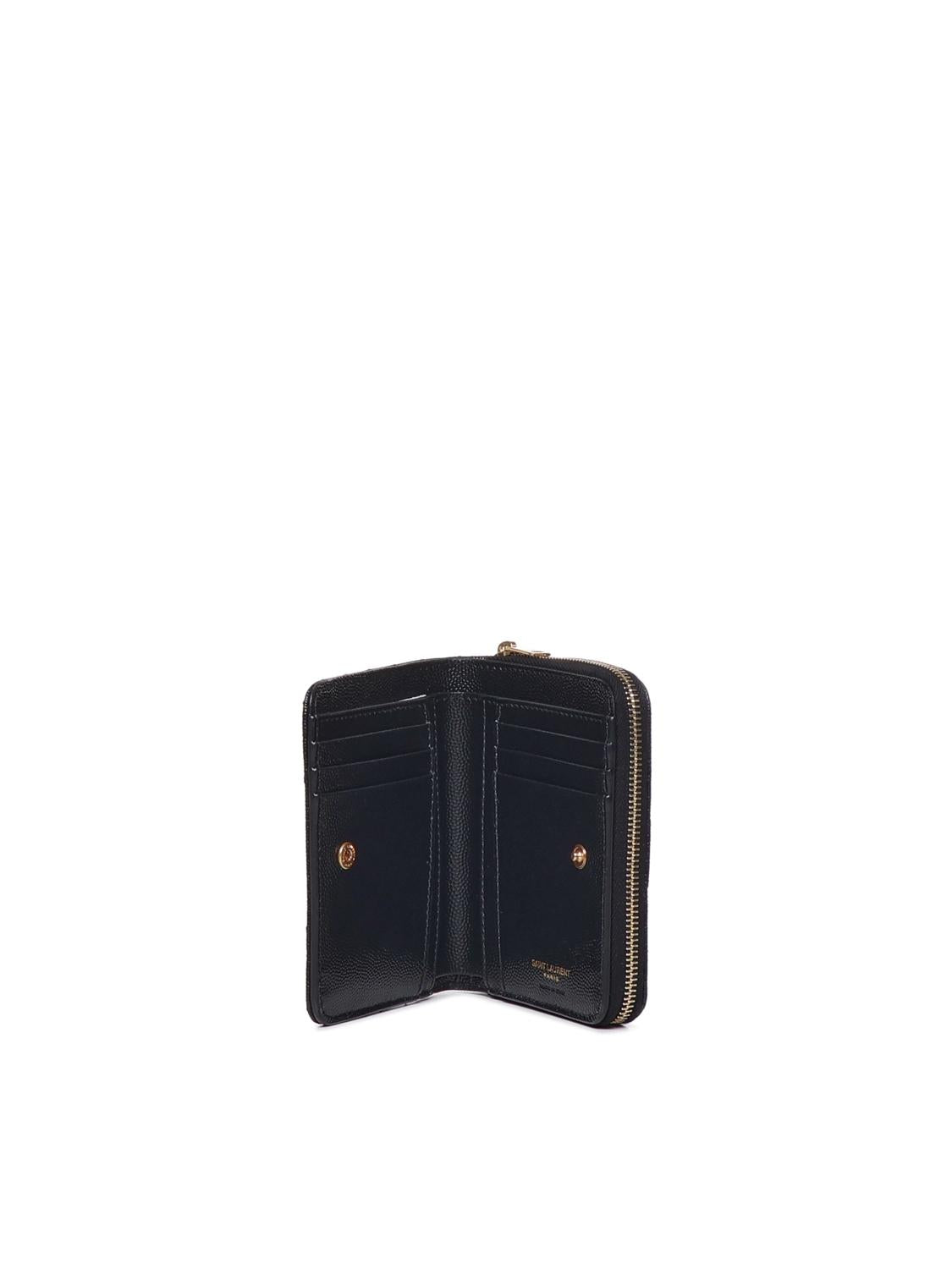 Portafoglio Cassandre matelassé in pelle 668288 BOW011000 SAINT LAURENT 