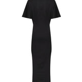 Abito lungo con spalle imbottite 105219 A2M2Z99 PINKO 