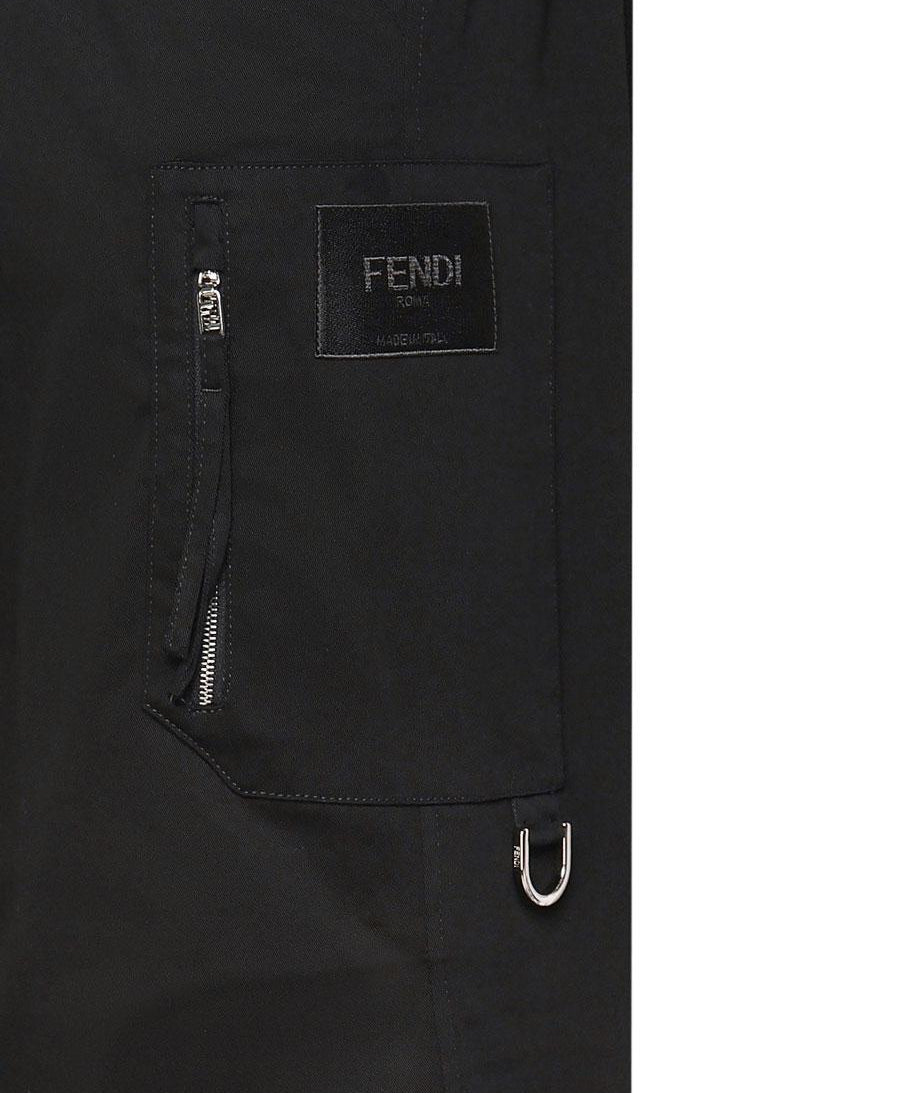 Pantaloni cargo con fondo elastico FB0960 AQMVF0QA1 FENDI 