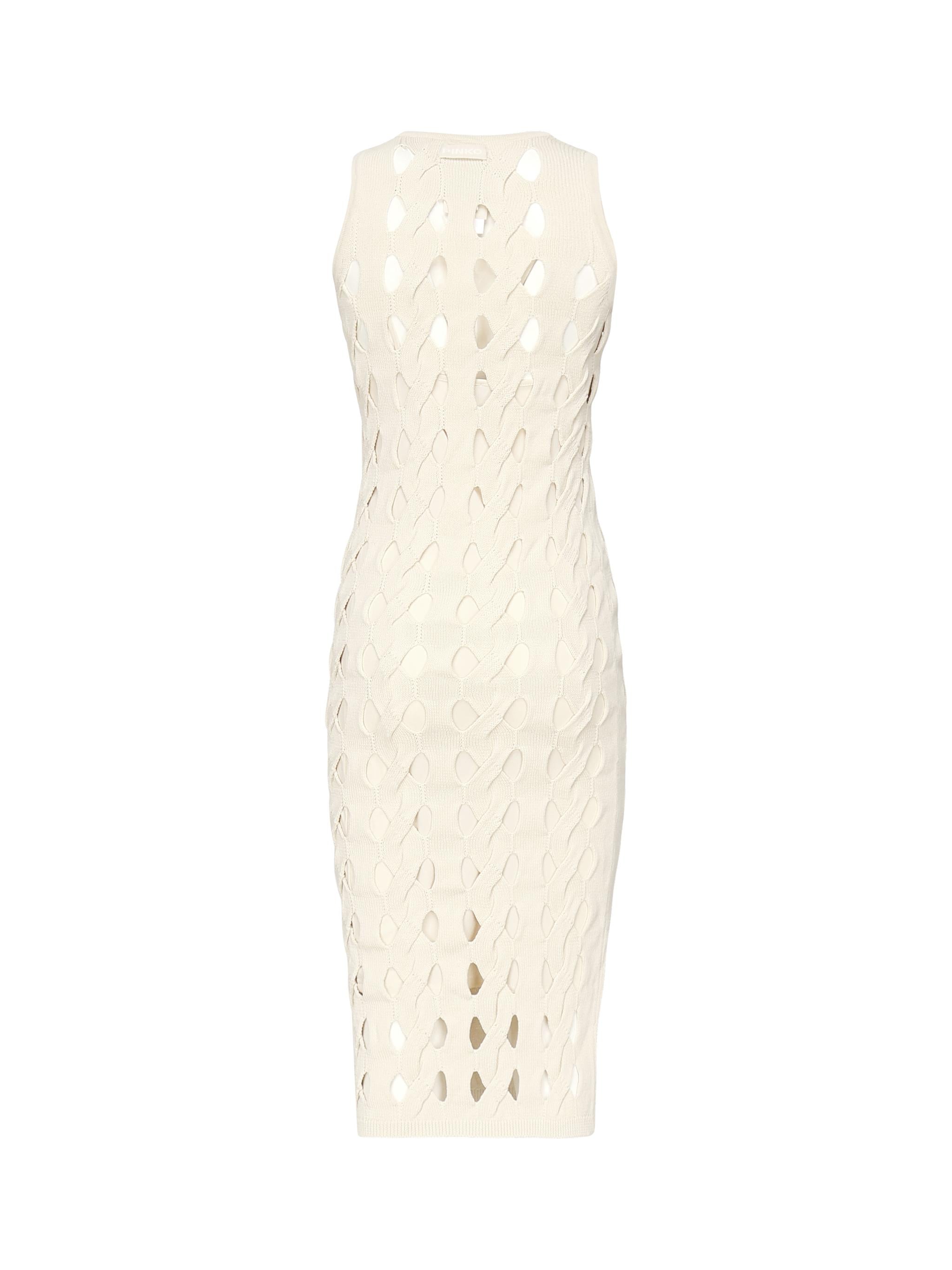Abito midi in maglia traforata 105190 A2LWC00 PINKO 