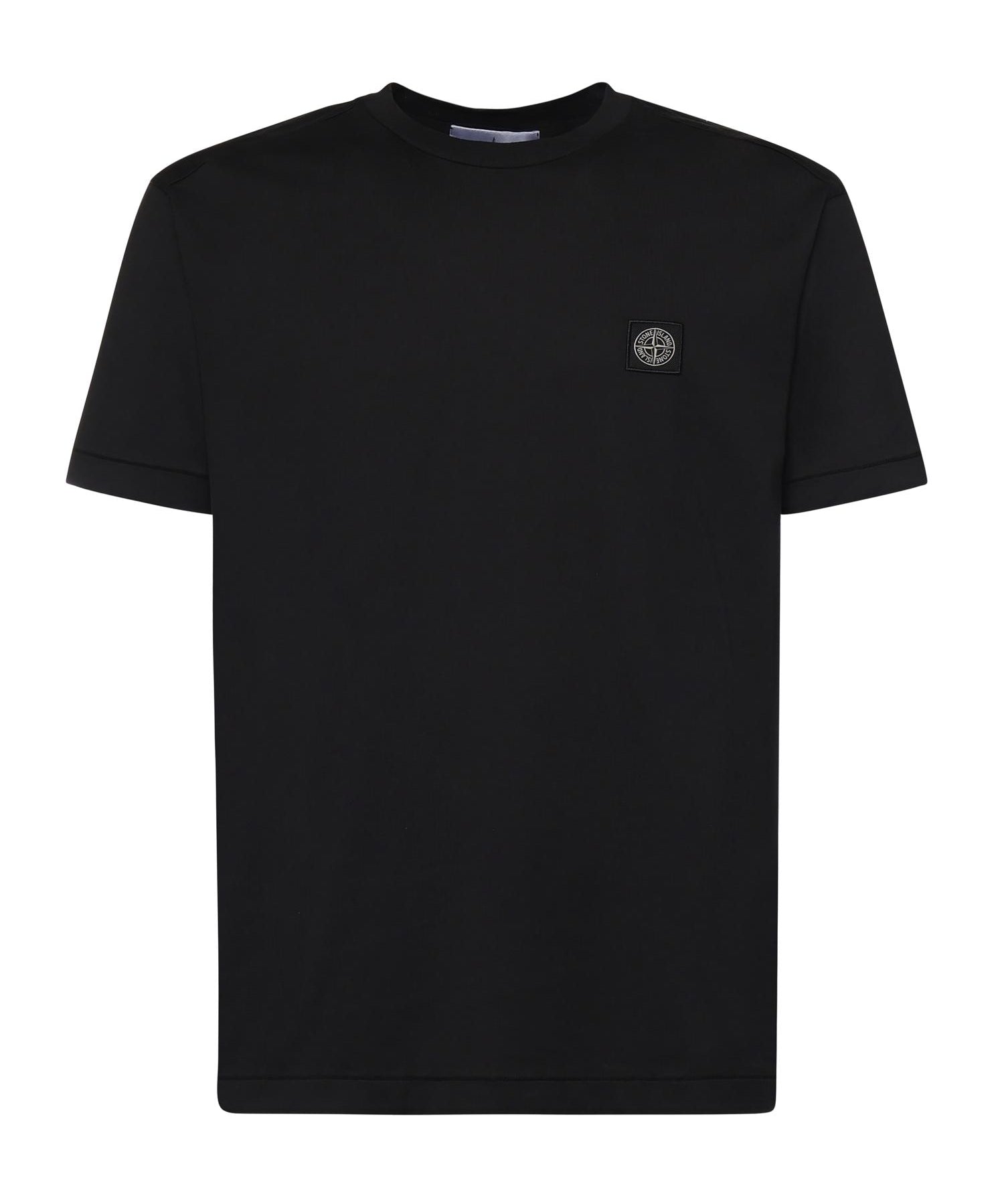 T-shirt con patch Compass in jersey di cotone L1S152100027 S0013V0029 STONE ISLAND 