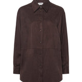 Camicia con fondo arrotondato DC5157 BROWN OTTOD'AME 