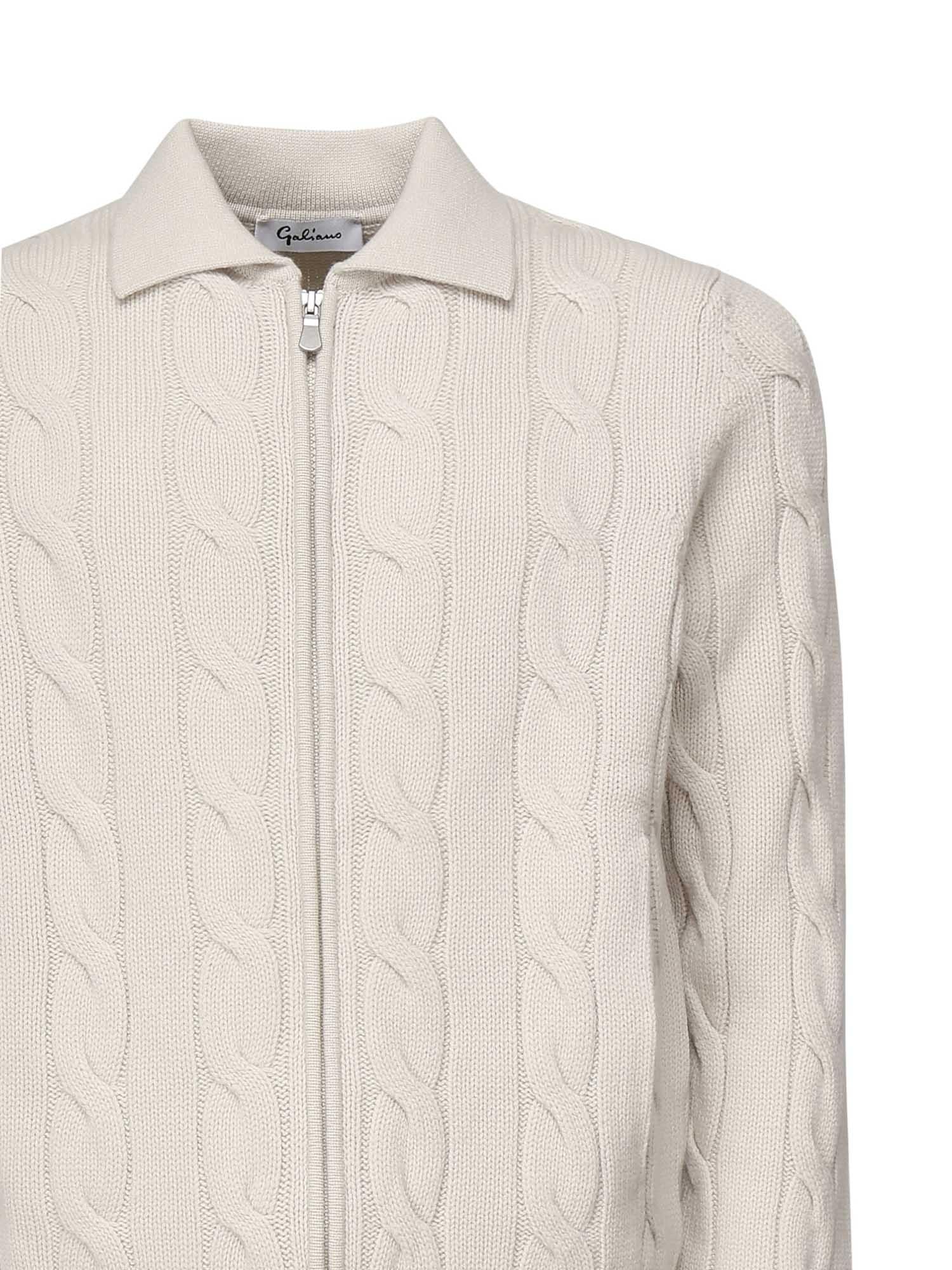 Giacca cardigan a coste<BR/> 3180 19652113 GALIANO 