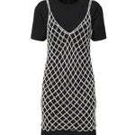 Abito t-shirt con paillettes 105144 A2LTZ99 PINKO 
