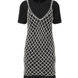 Abito t-shirt con paillettes 105144 A2LTZ99 PINKO 