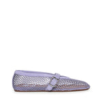 Ballerine flat in rete e pelle scamosciata AA3A029TK061 452 ALAIA 