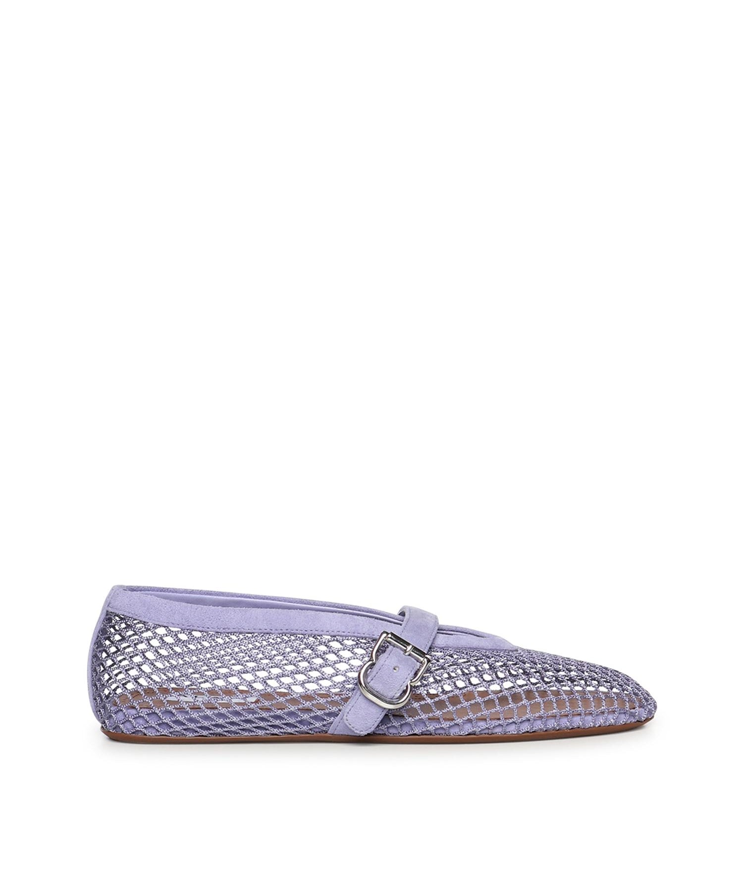 Ballerine flat in rete e pelle scamosciata AA3A029TK061 452 ALAIA 