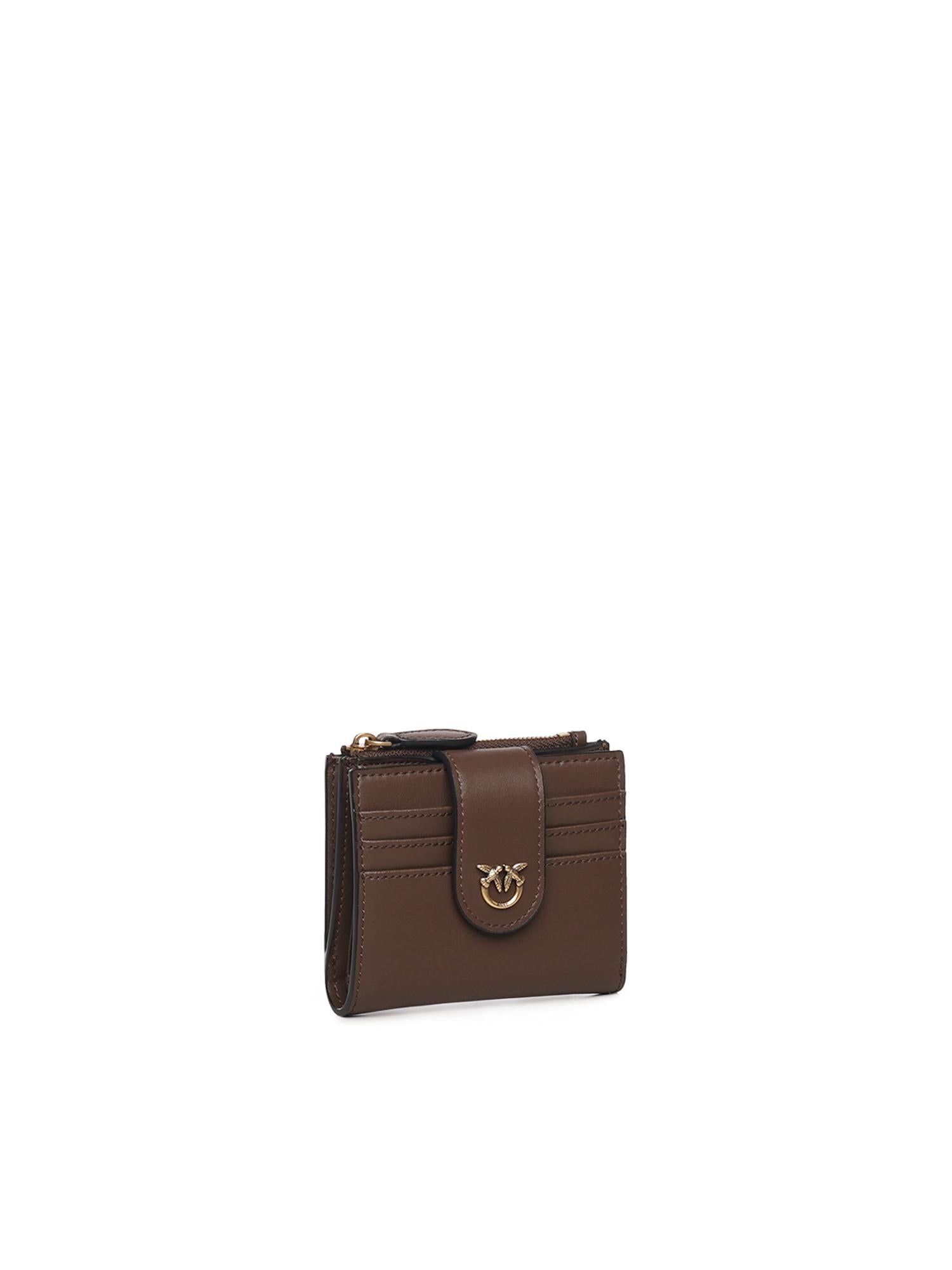 Portafoglio zip-around in nappa 103610 A0F1L74Q PINKO 