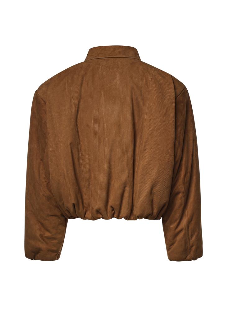 Bomber in pelle effetto velluto a coste 279726  MAGDA BUTRYM 