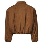 Bomber in pelle effetto velluto a coste 279726  MAGDA BUTRYM 