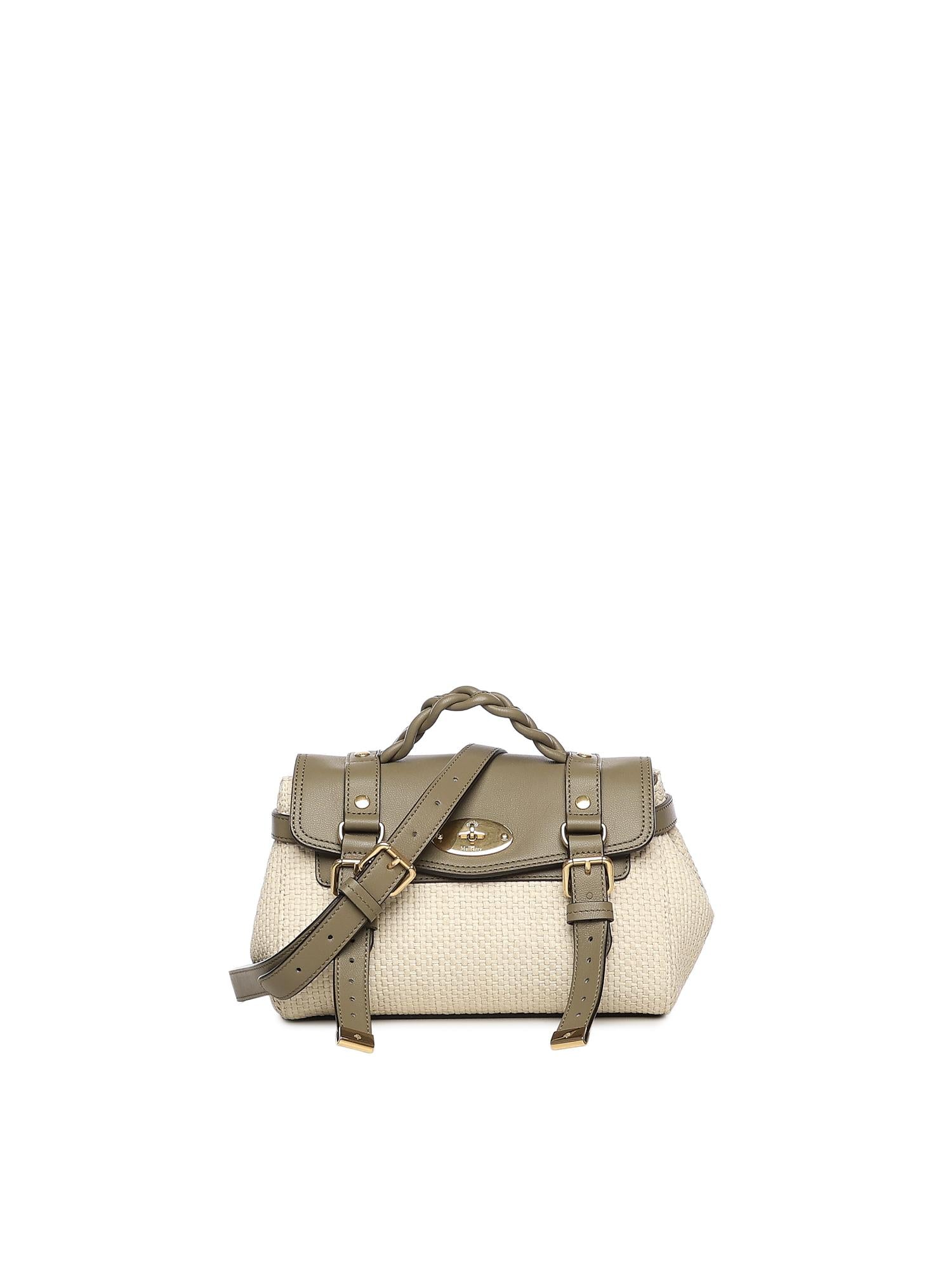 Mini bag Alexa in rafia e pelle RL8813 000Z050 MULBERRY 