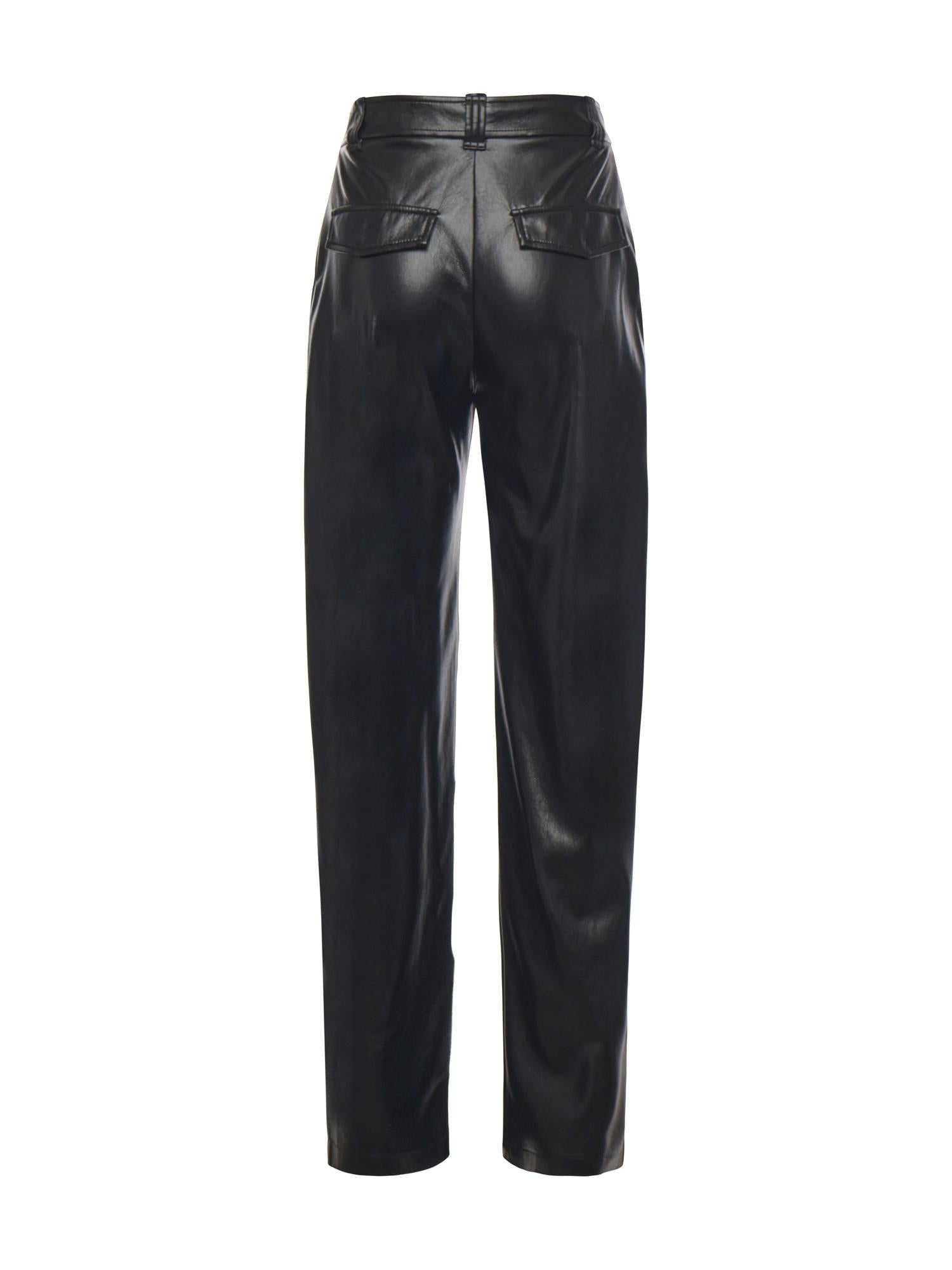 Pantaloni balloon effetto pelle soft touch 105371 A2P4Z99 PINKO 