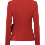 Giacca in wool crepe con fiocco a contrasto 7B0CE520 9Q09QK VALENTINO GARAVANI 