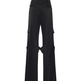 Pantalone Utility Chaps in raso 126CPA558TA0007 9999 COURREGES 