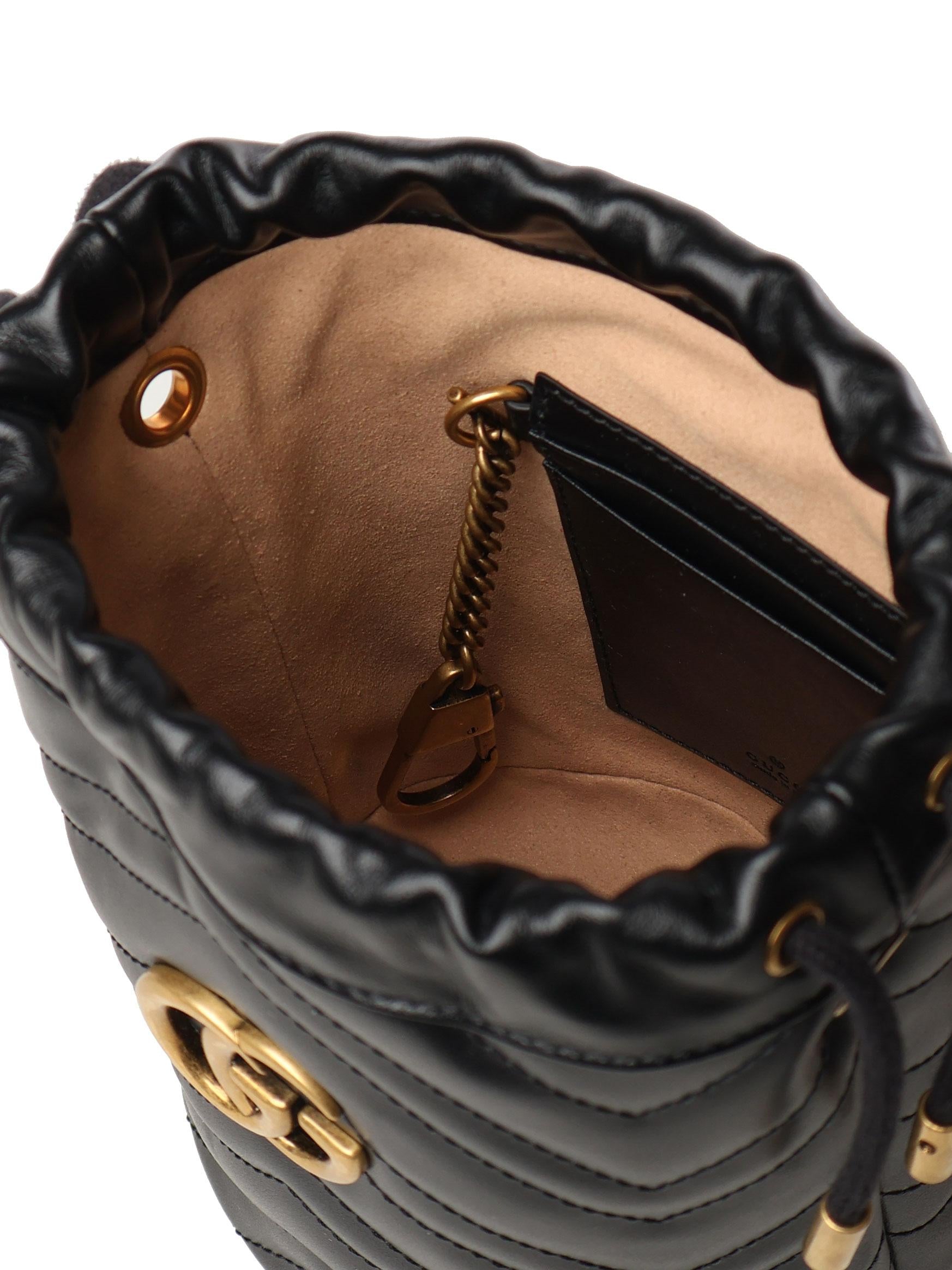 Mini borsa a secchiello GG Marmont 575163 DTDRT1000 GUCCI 