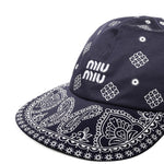 Cappello da baseball con logo 5HC369 2IC9F022X MIU MIU 