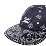 Cappello da baseball con logo 5HC369 2IC9F022X MIU MIU 