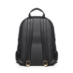 Zaino in pelle con logo BIBP9E504 NERO BIASIA 