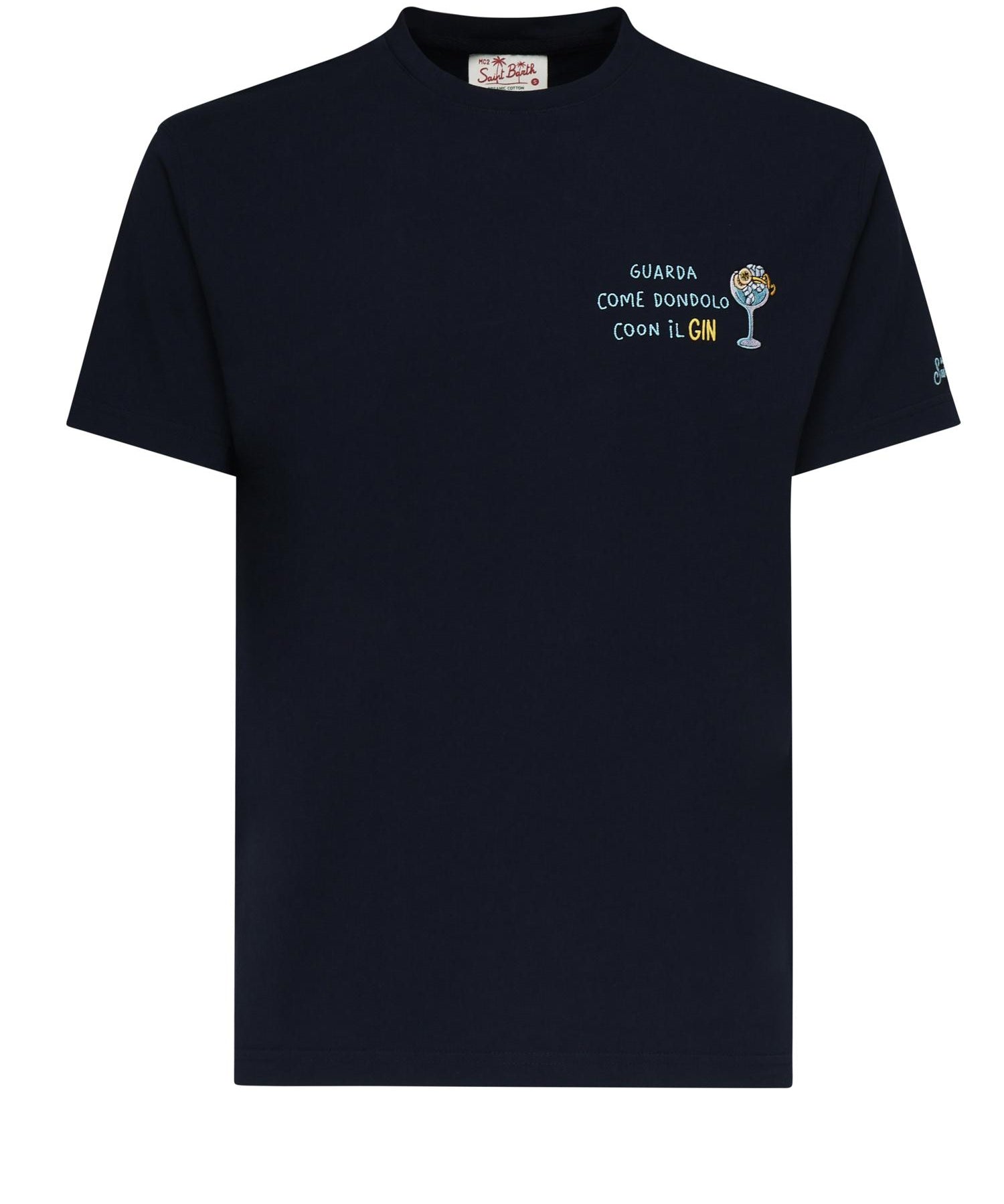 T-shirt Portofino con ricamo POT0001 05574H MC2 SAINT BARTH 
