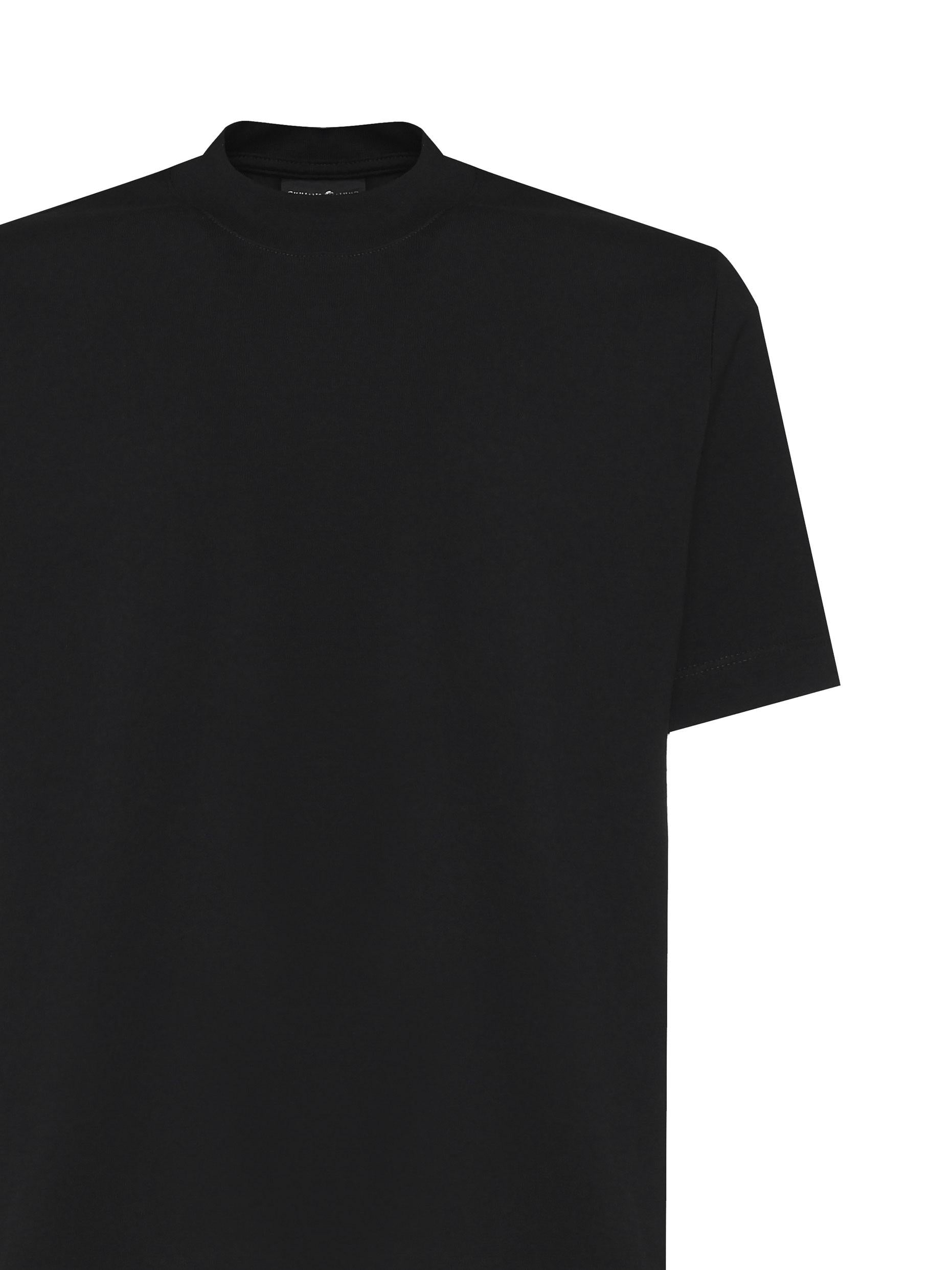 T-shirt Fuego in cotone FUEGO NERO GIULIANO GALIANO 