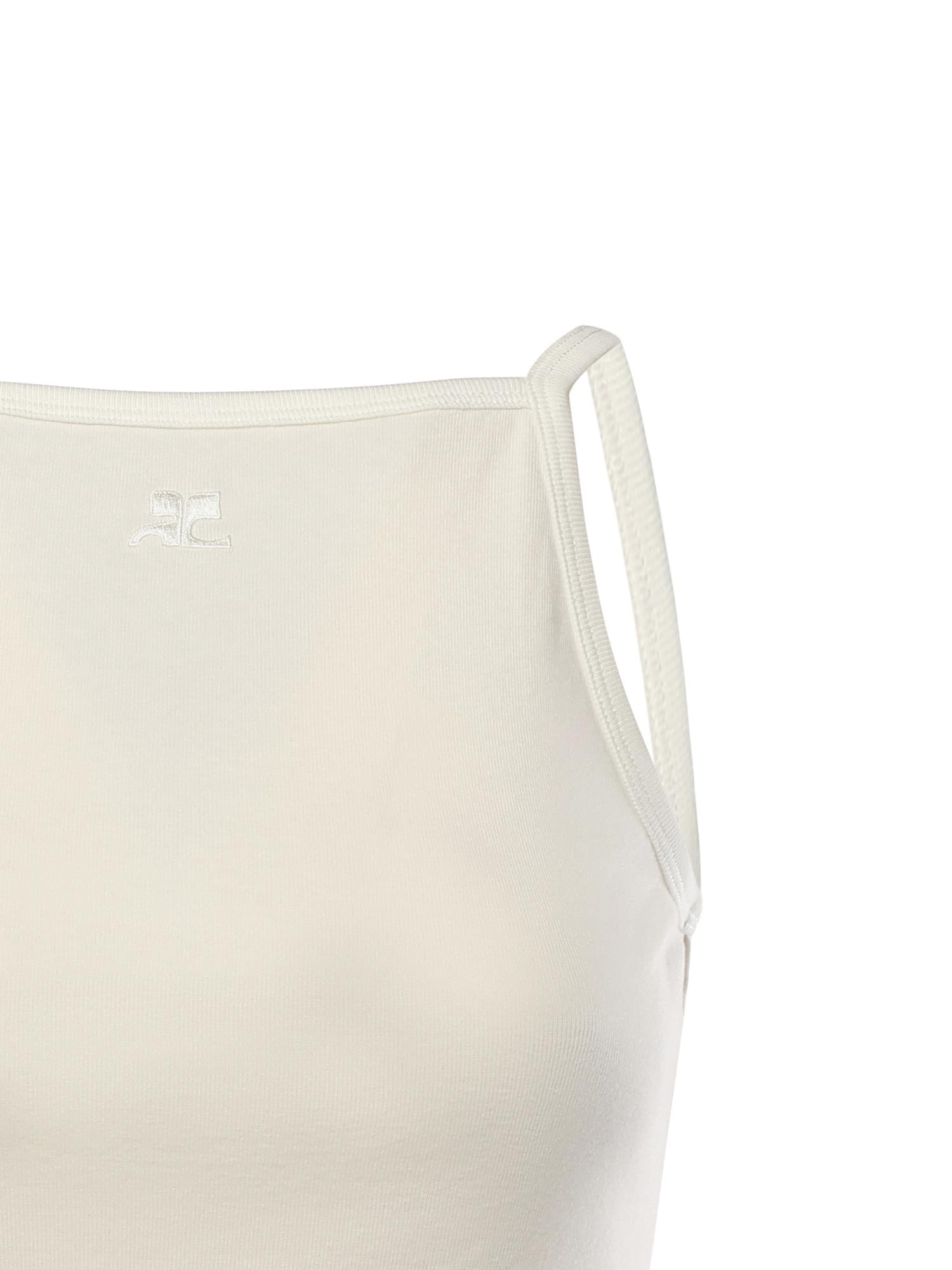 Canotta Contrast in cotone 126JDE149JS0203 B215 COURREGES 