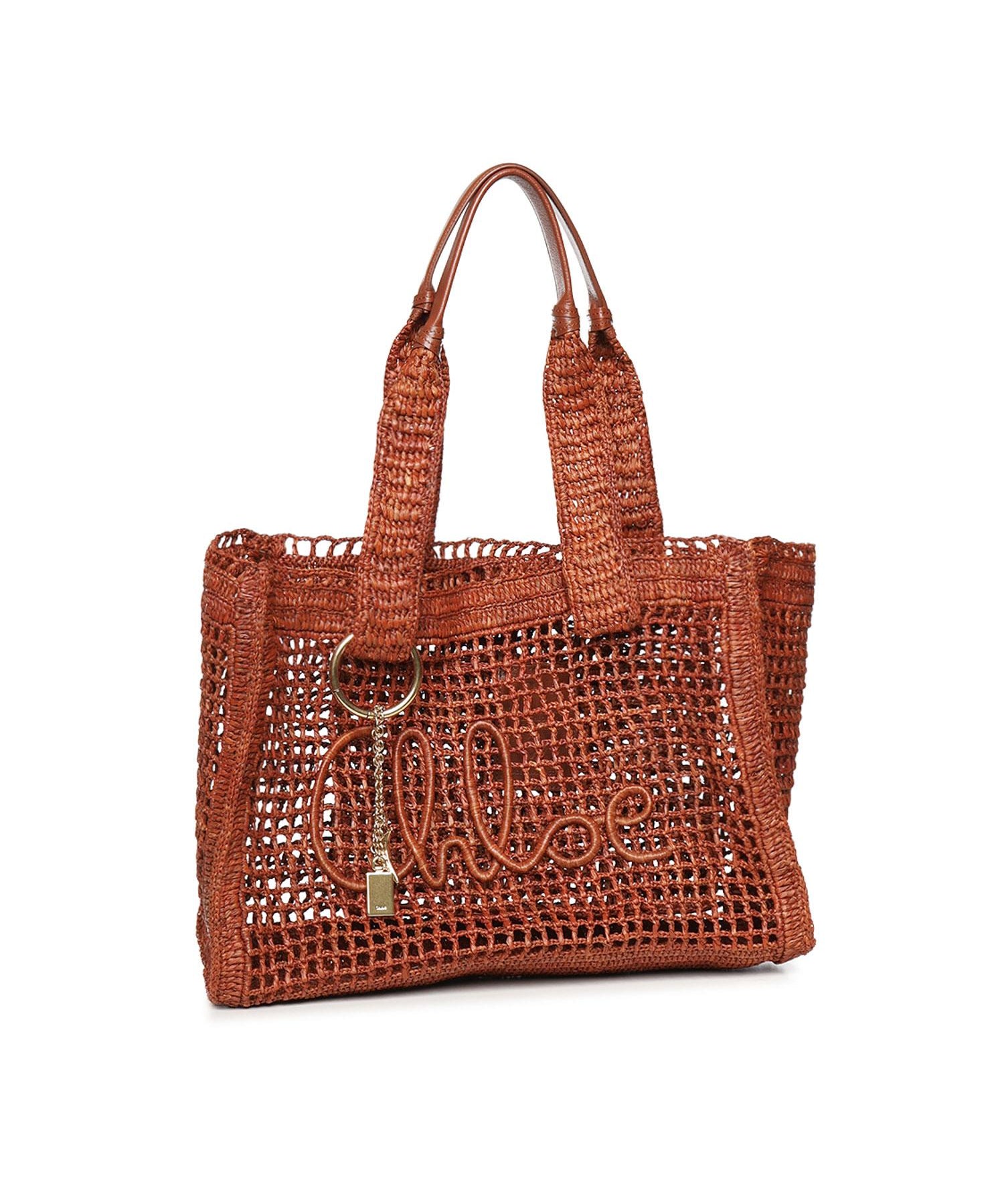 Shopping East-West Summer Banana in rafia<BR/> CH26US904P08 26M CHLOÉ 