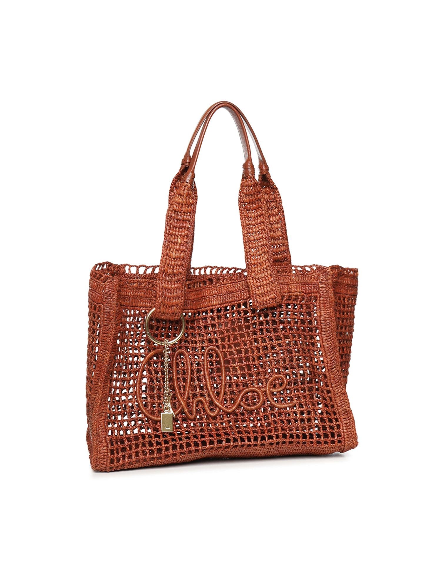 Shopping East-West Summer Banana in rafia<BR/> CH26US904P08 26M CHLOÉ 