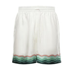 Pantaloncini in seta Montagne Ondulee<BR/> MPF25TR012 03 CASABLANCA 