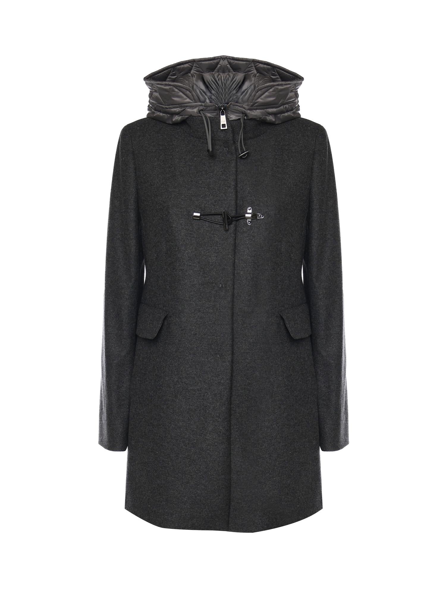 Toggle Coat in panno di lana mélange<BR/> NAW59513430XMY B803 FAY 