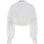 Coprispalle in organza di seta 80AJQ52A N0193003 GENNY 