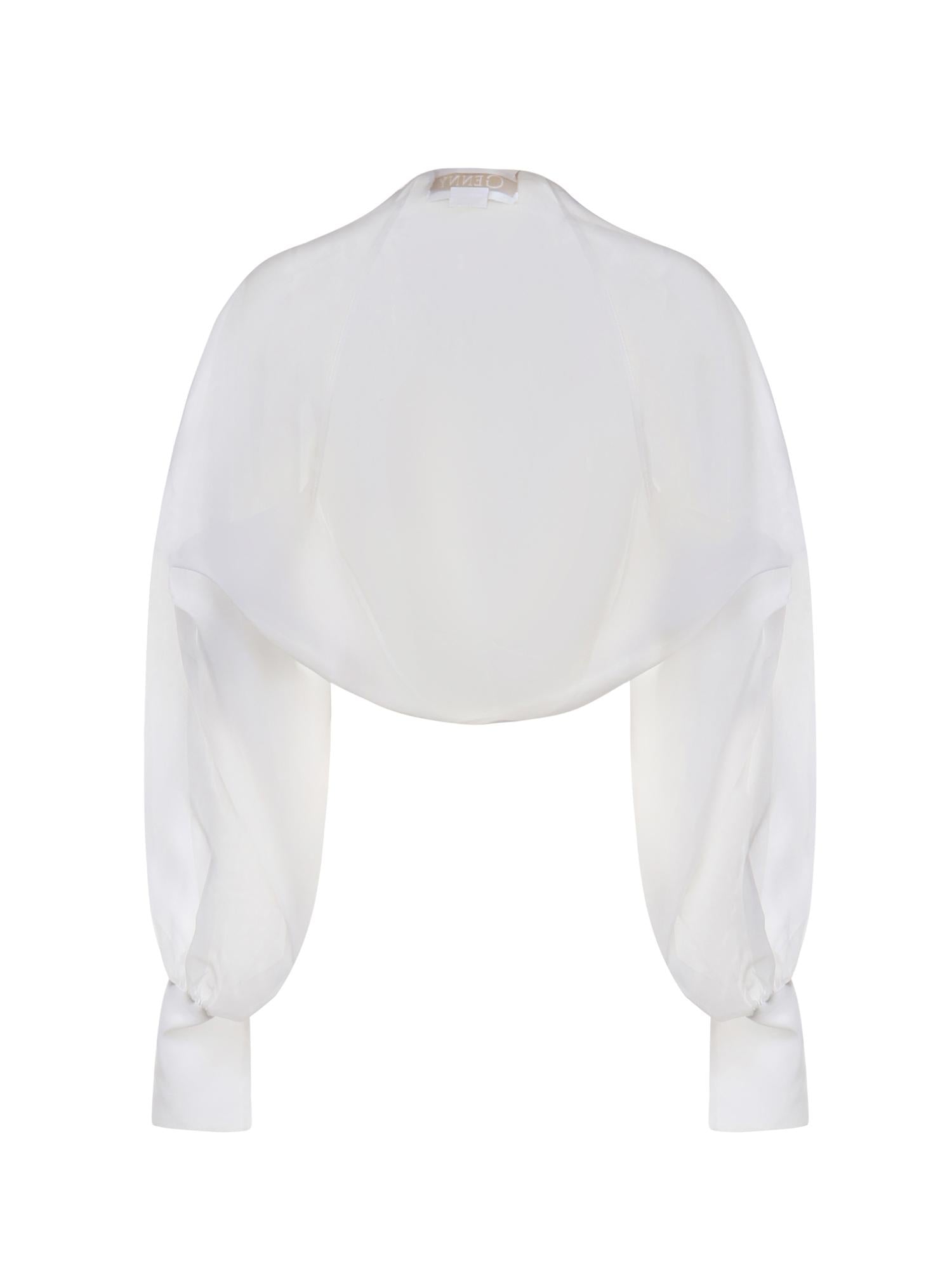 Coprispalle in organza di seta 80AJQ52A N0193003 GENNY 